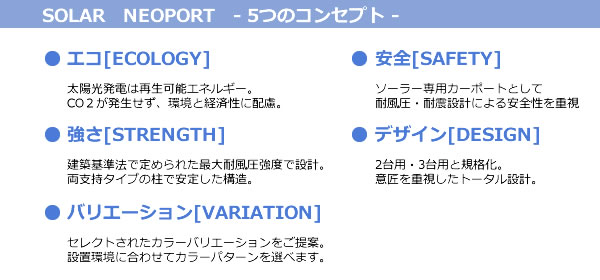 SOLAR　NEOPORT　のコンセプト